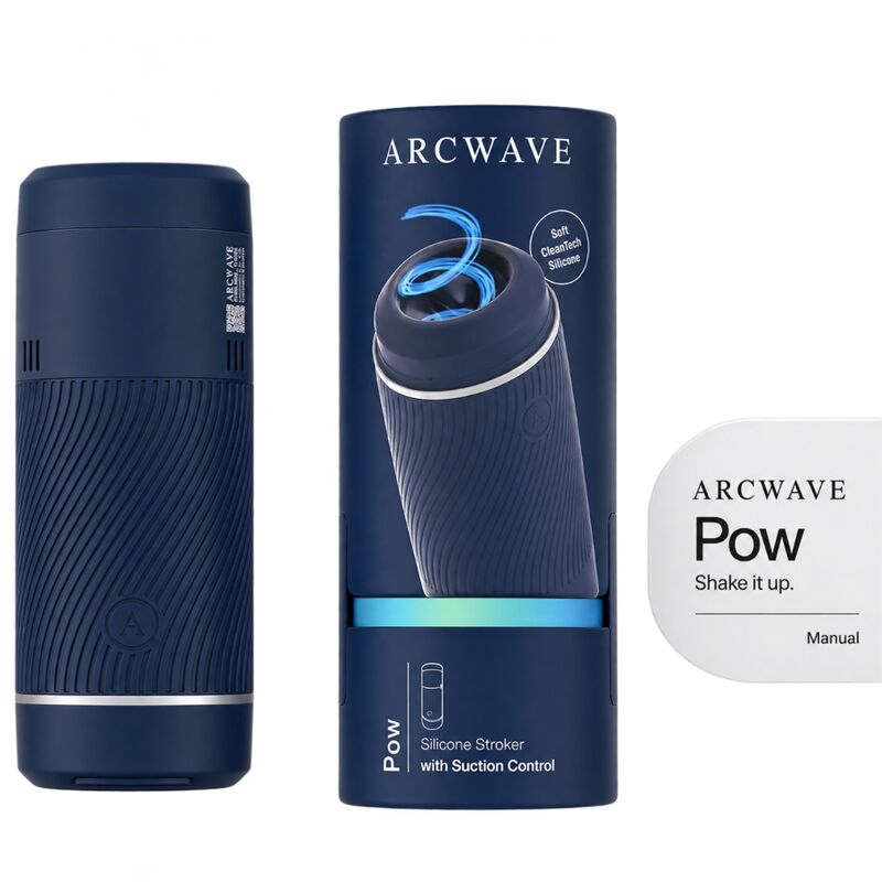 ARCWAVE - POW MANUELLER STROKER MIT SAUGKONTROLLE BLAU