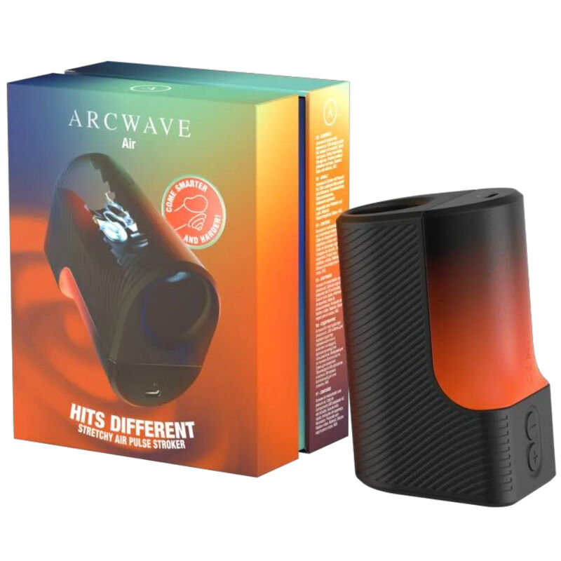 ARCWAVE - AIR ELASTISCHER MÄNNER-MASTURBATOR MIT LUFTIMPULSEN UND 6 INTENSITÄTSSTUFEN SCHWARZ