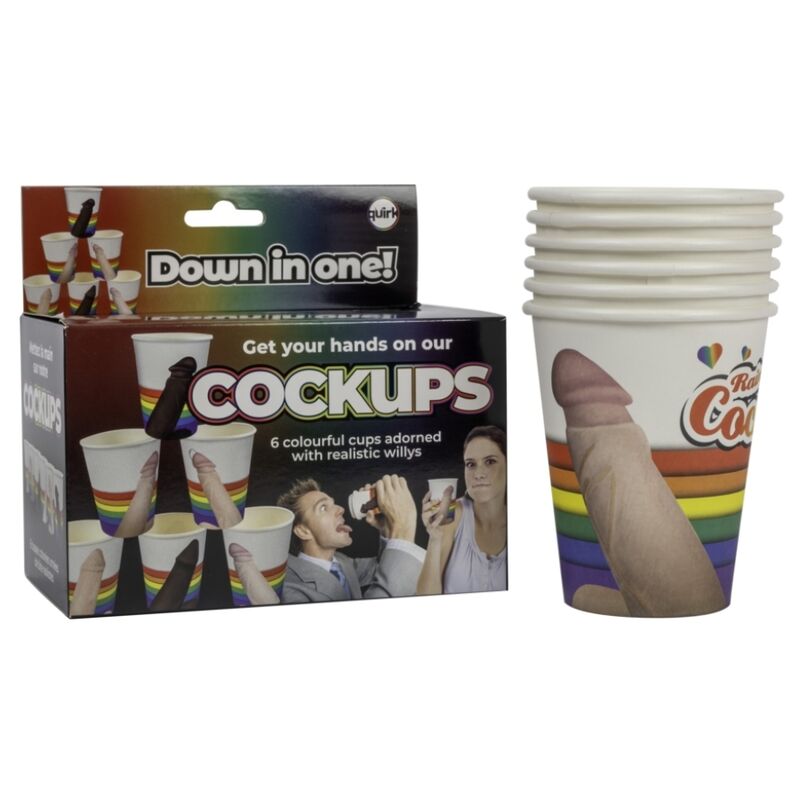 Spencer & Fleetwood – Cockups Set mit 6 Partybechern mit Penismotiven