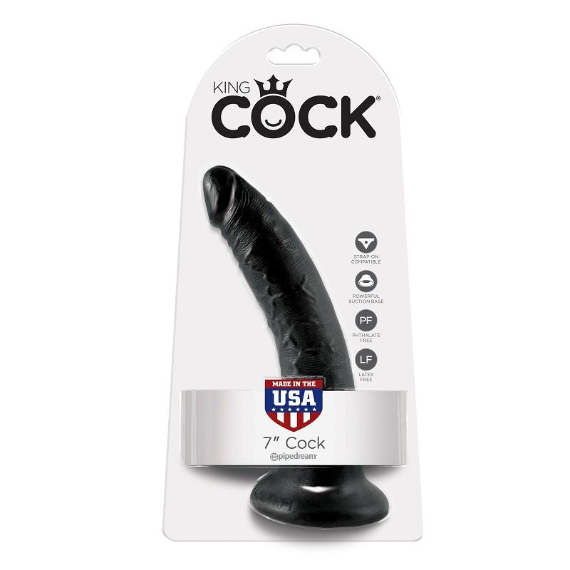 KING COCK - DILDO SCHWARZ 17.8 CM