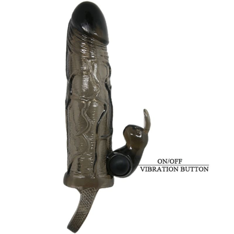 Baile – Brave Man Penisabdeckung mit Kaninchen Schwarz 16.5 cm